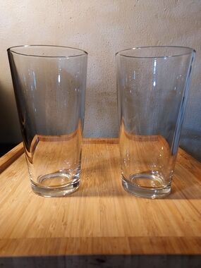 Clear Glass Beverage Tumblers by